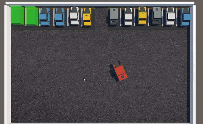 AI parking with ML agent