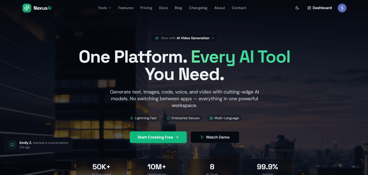 NexusAI — AI SaaS Template